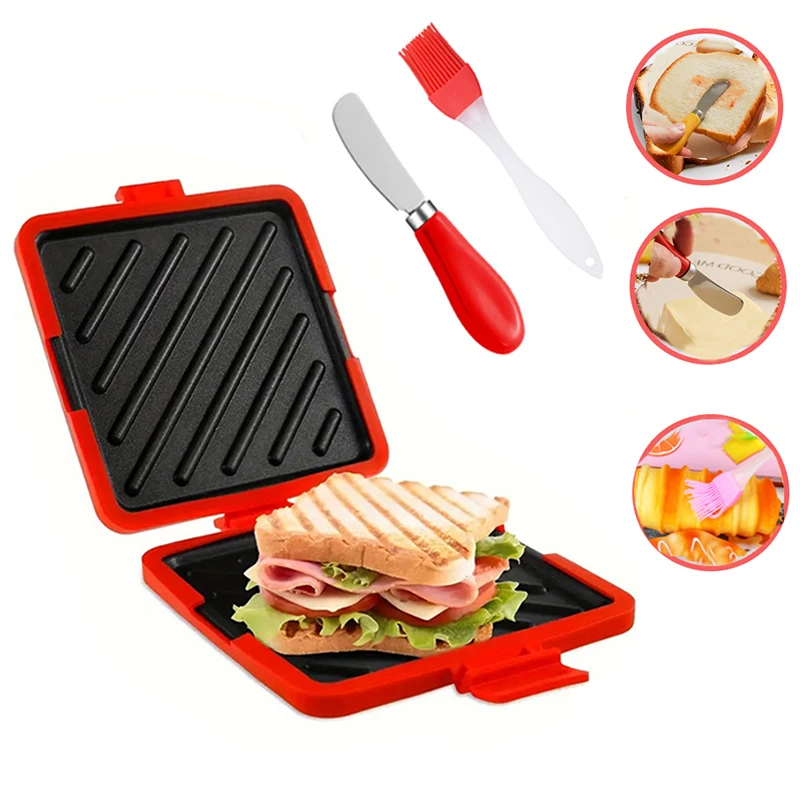 3pack Food Grade Sandwich Toas - Baking Kitchen Set recension och pris