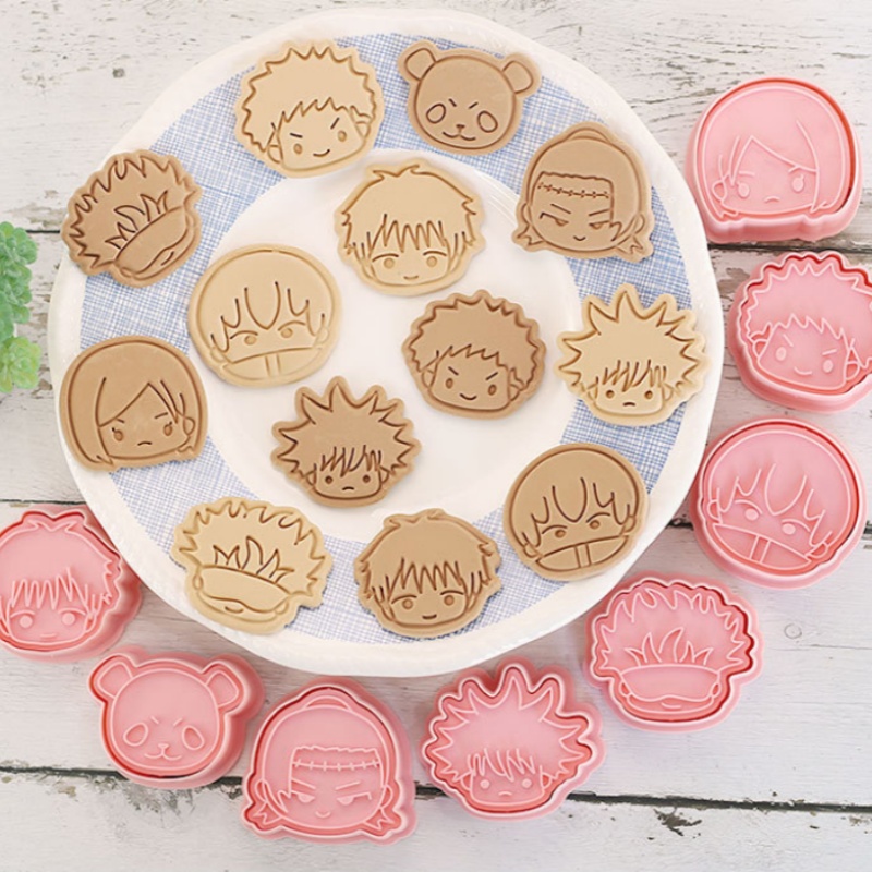 8pcs Jujutsu Kaisen Cake Cooki - Kitchen Kids Baking Set recension och pris
