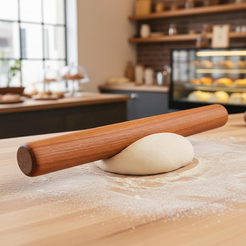 30cm Wooden Rolling Pin Dough  - Kitchen Roller Baking recension och pris