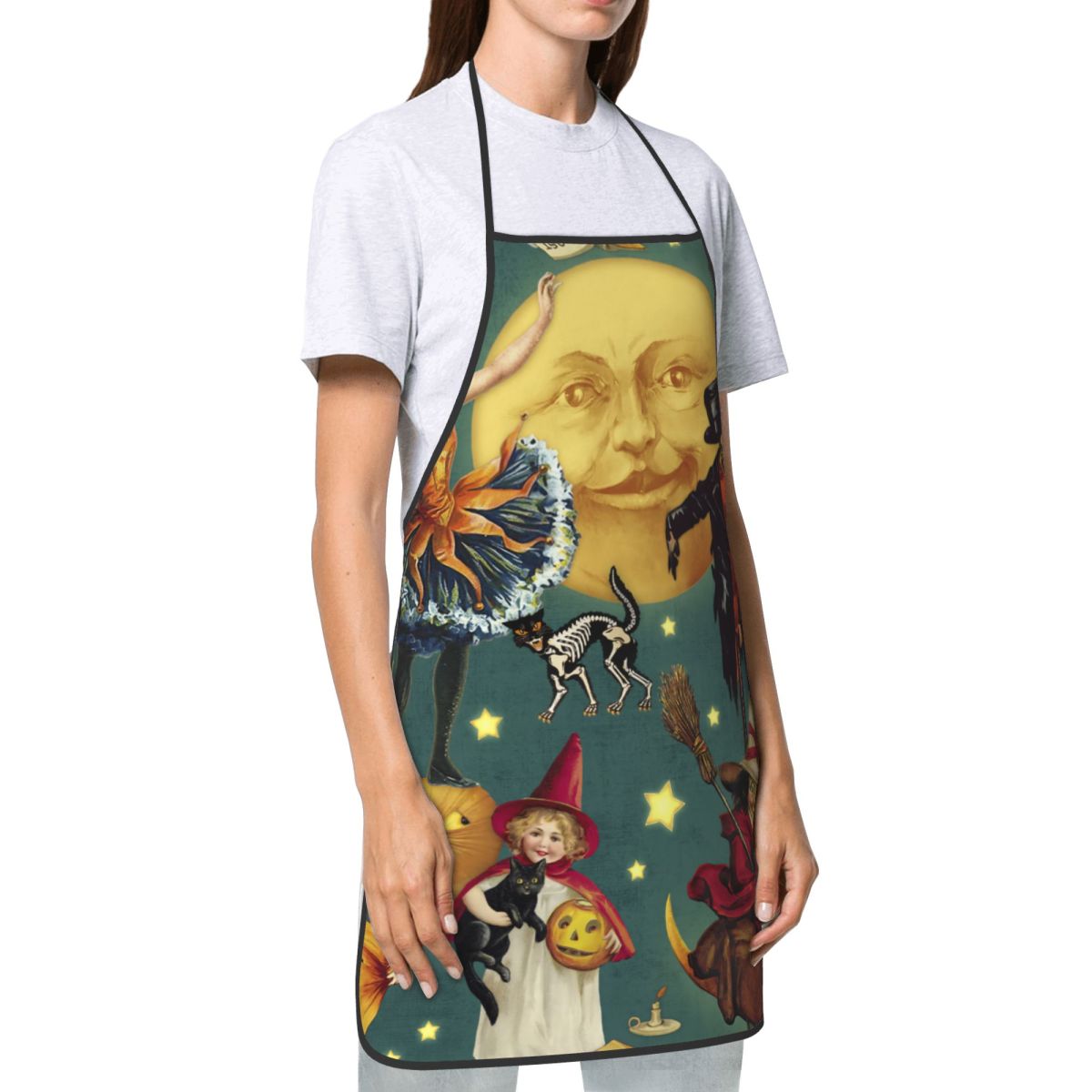 Vintage Halloween Ghosts Witch - Kitchen Witch Baking recension och pris