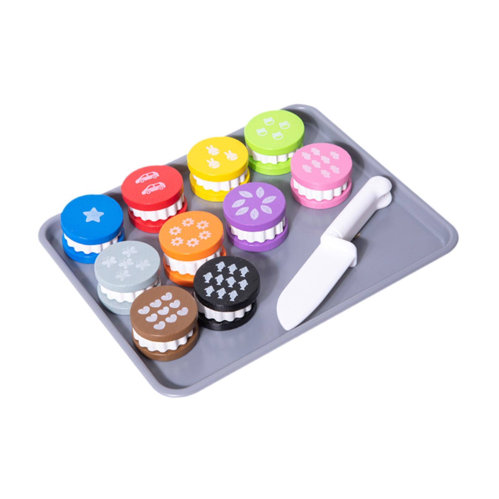 Wooden Toy Food Cookie Playset - Kitchen Kids Baking Set recension och pris