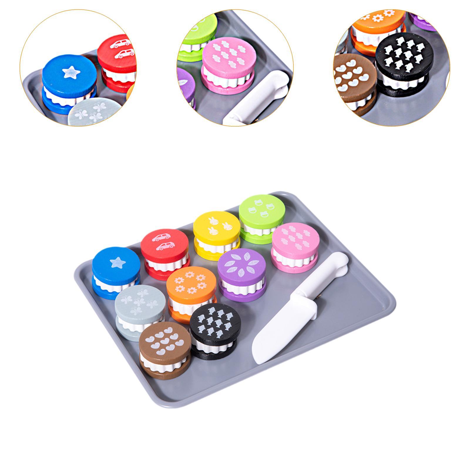 Wooden Toy Food Cookie Playset - Kitchen Kids Baking Set recension och pris
