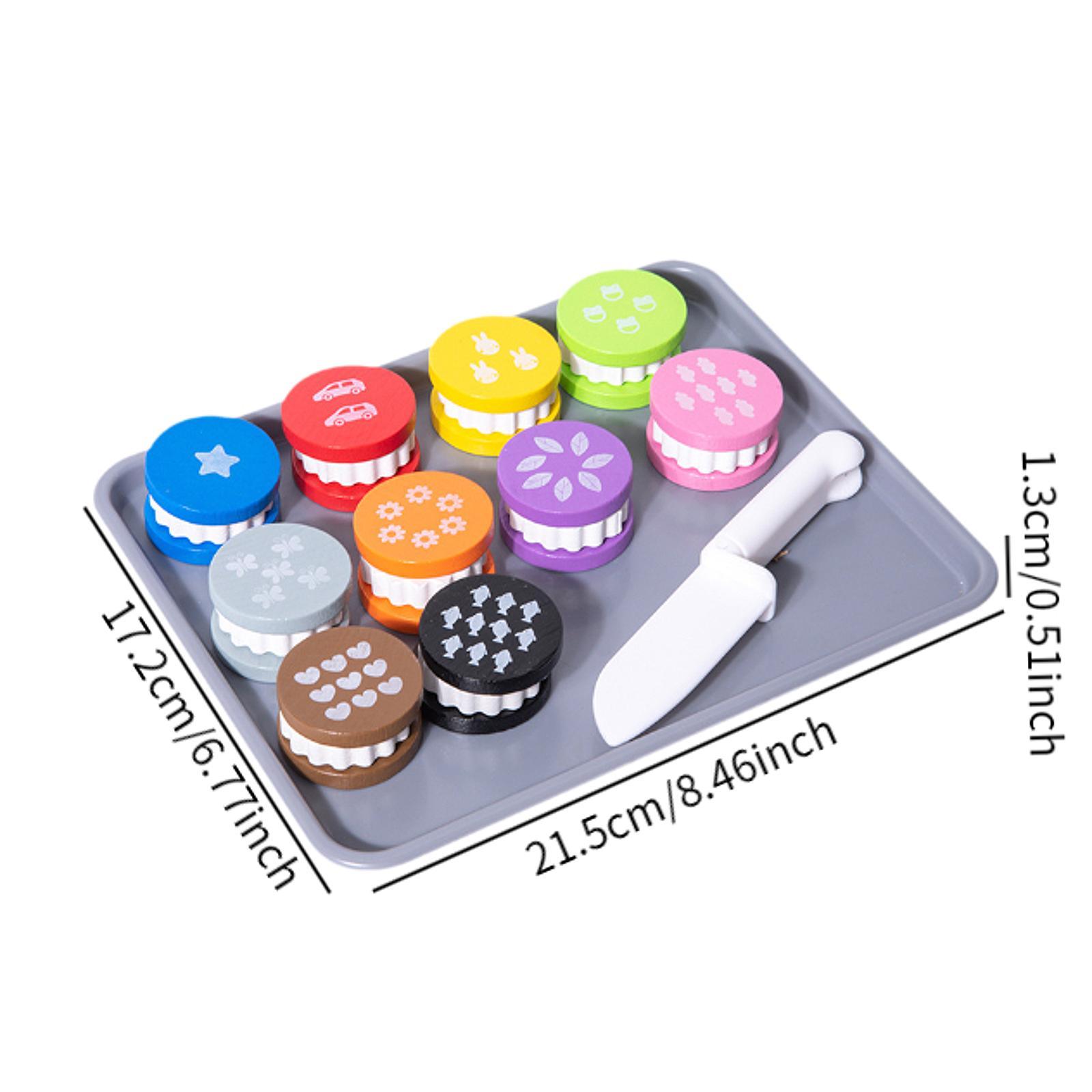 Wooden Toy Food Cookie Playset - Kitchen Kids Baking Set recension och pris
