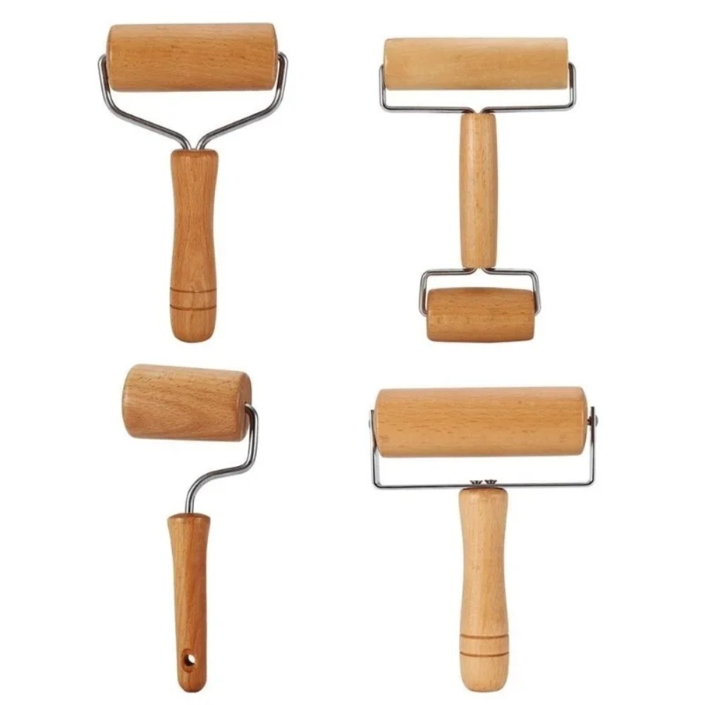 1Pc Wooden Rolling Pin Handhel - Kitchen Roller Baking recension och pris