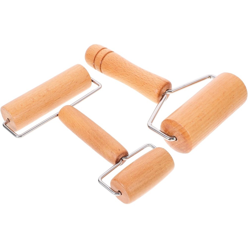 1Pc Wooden Rolling Pin Handhel - Kitchen Roller Baking recension och pris