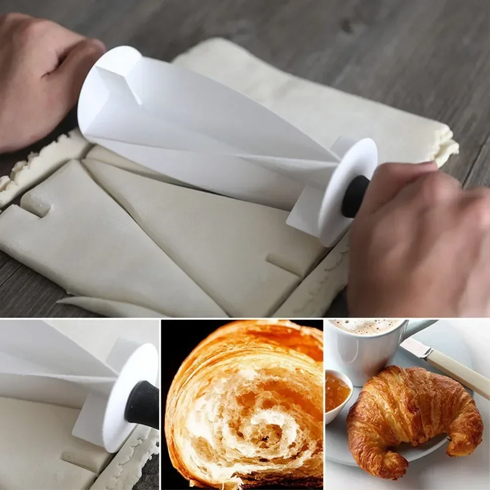1pc Croissant Dough Cutter Pla - Kitchen Roller Baking recension och pris