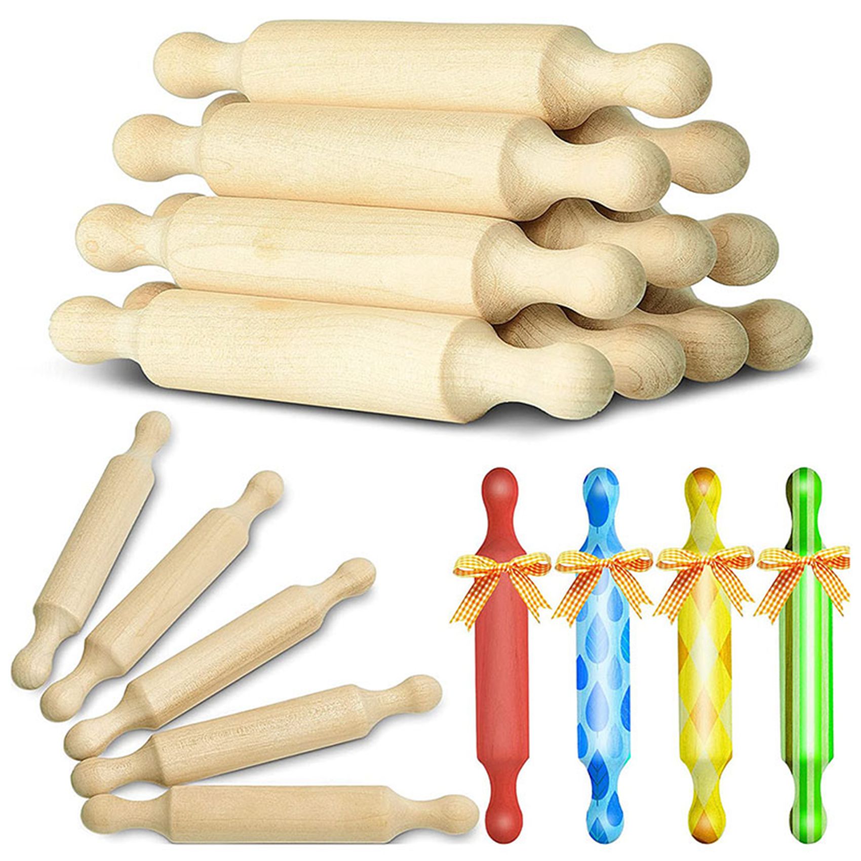 ABVG-40X Wooden Mini Rolling P - Kitchen Roller Baking recension och pris