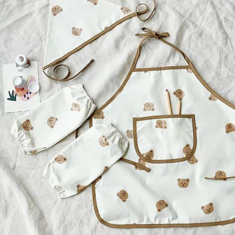 Cute Cartoon Children Apron Sl - Kitchen Kids Baking Set recension och pris