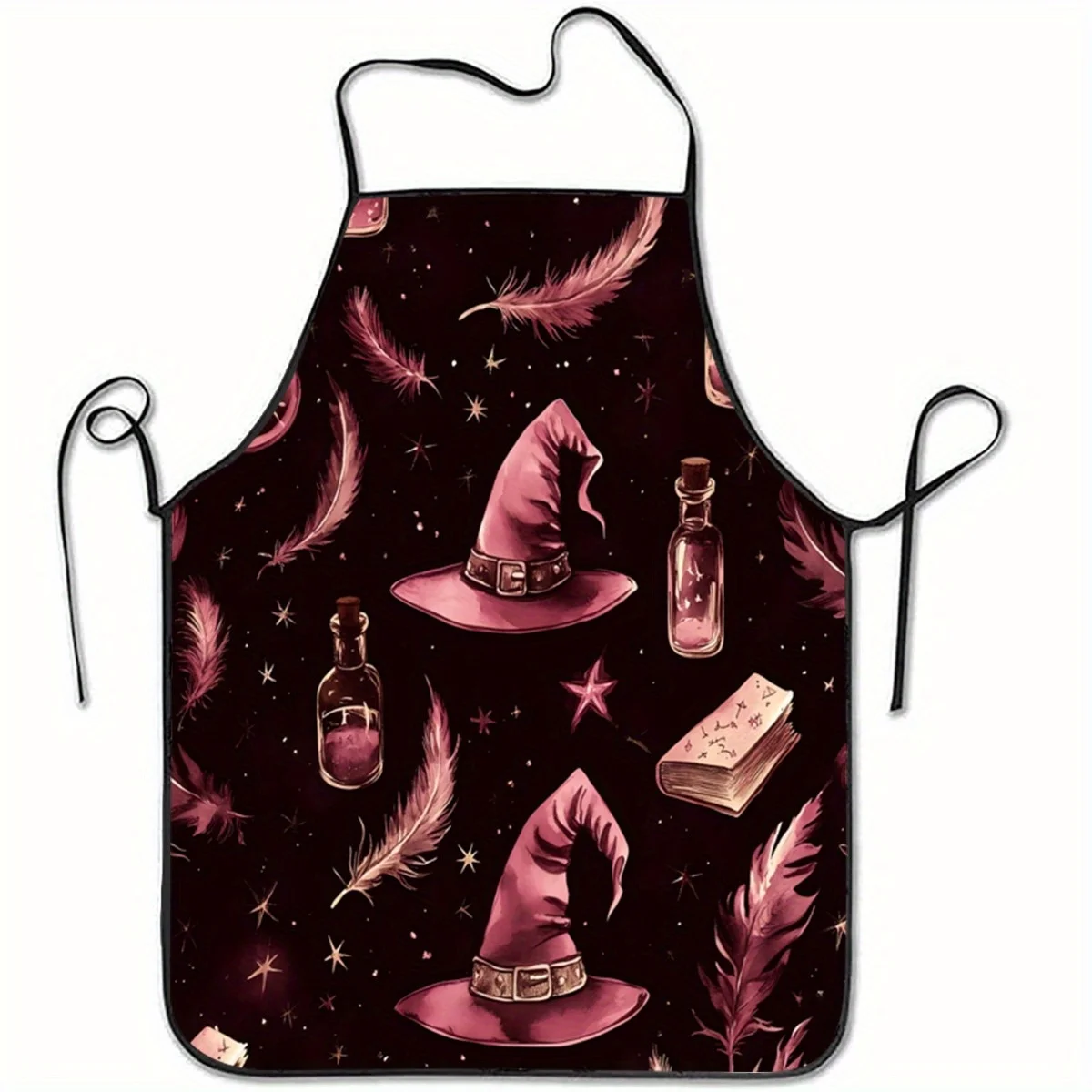 1pc Witch Hat & Feather Print  - Kitchen Witch Baking recension och pris