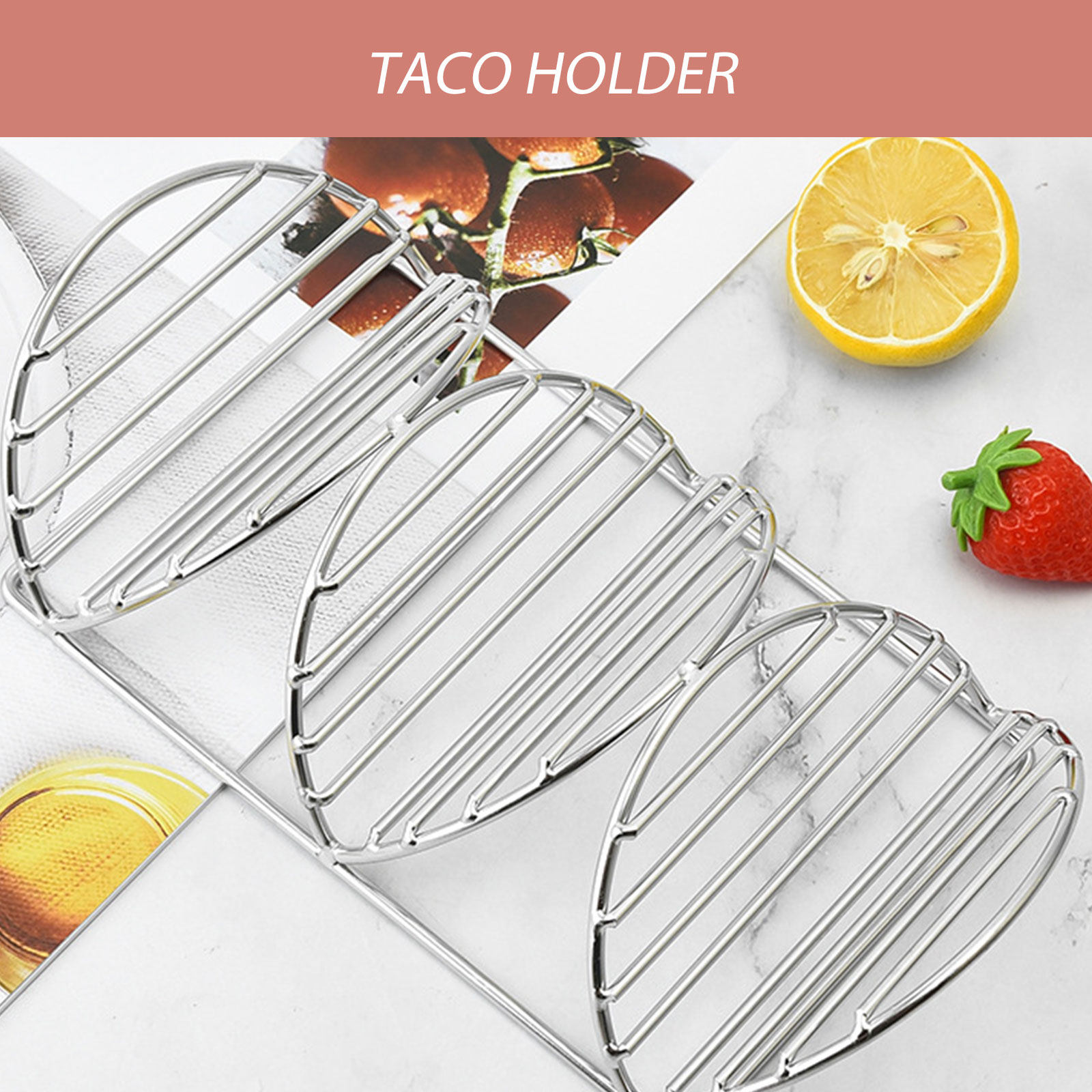 Taco Rack Stand Stainless Stee - Kitchen Baking Rack recension och pris