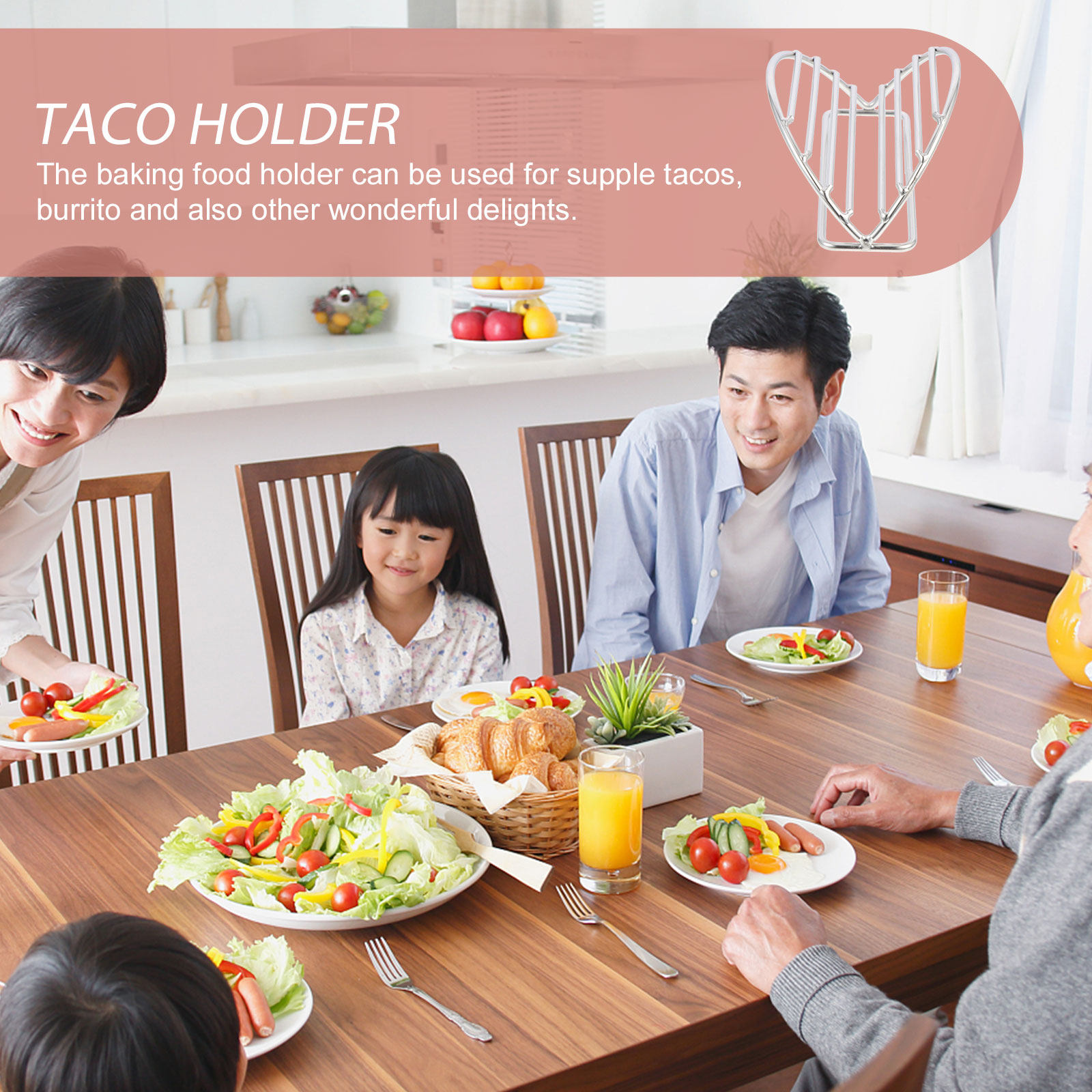 Taco Rack Stand Stainless Stee - Kitchen Baking Rack recension och pris