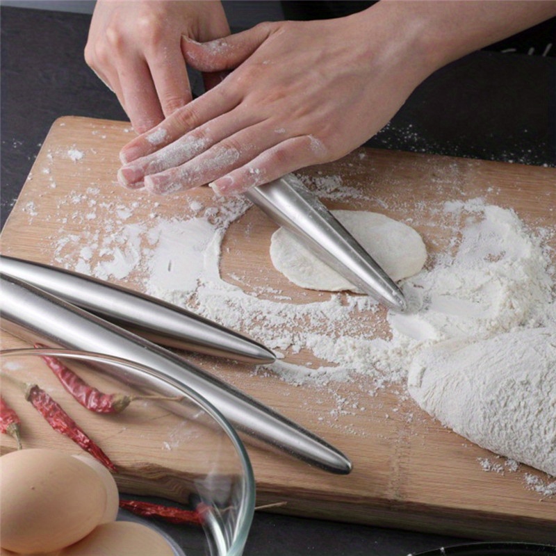 1Pc Stainless Steel Rolling Pi - Kitchen Roller Baking recension och pris