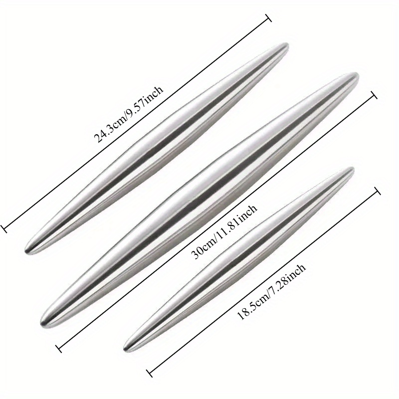 1Pc Stainless Steel Rolling Pi - Kitchen Roller Baking recension och pris