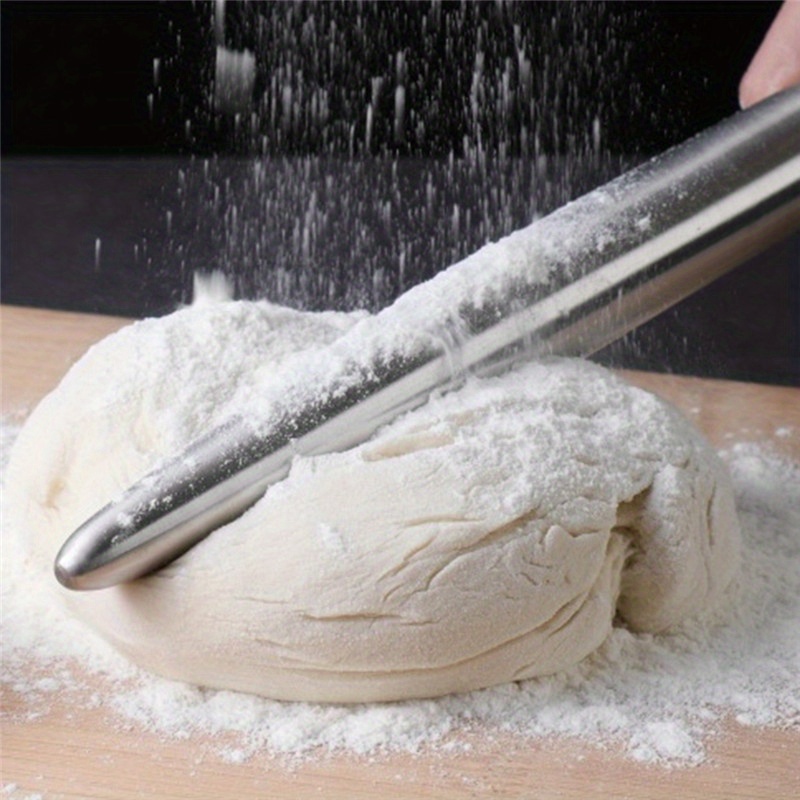 1Pc Stainless Steel Rolling Pi - Kitchen Roller Baking recension och pris