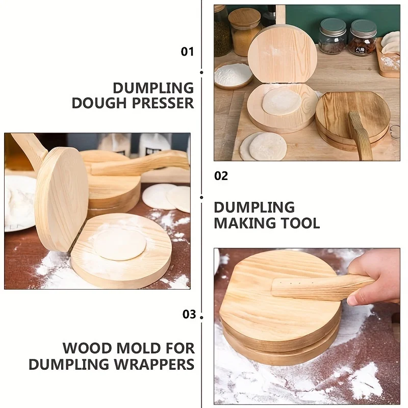 1pc wooden manual dough roller - Kitchen Roller Baking recension och pris