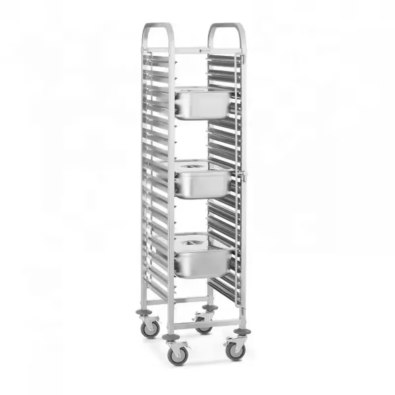 Stainless Steel Heavy-Duty 4-W - Kitchen Baking Cart recension och pris