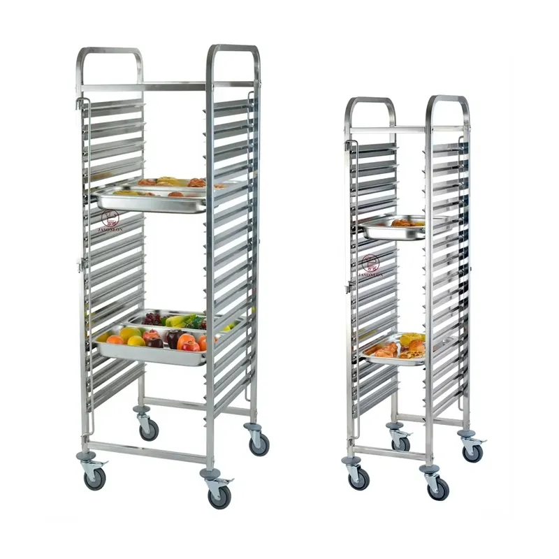 Stainless Steel Heavy-Duty 4-W - Kitchen Baking Cart recension och pris