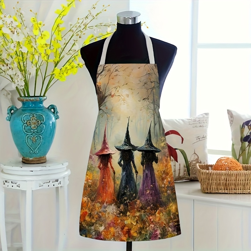 Witch Halloween Apron Women Sp - Kitchen Witch Baking recension och pris