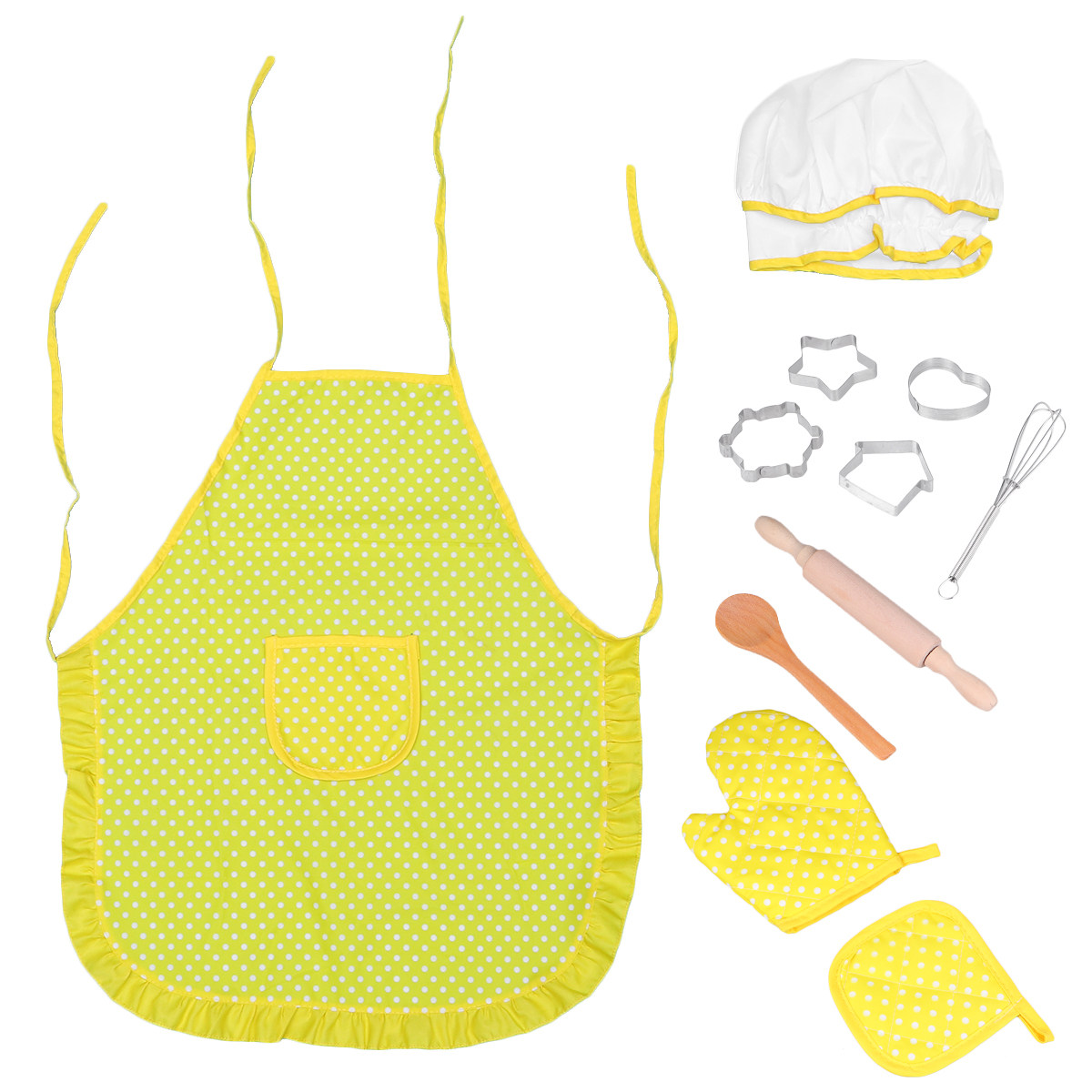 11Pcs Kids Kitchen Aprons Set  - Kitchen Kids Baking Set recension och pris