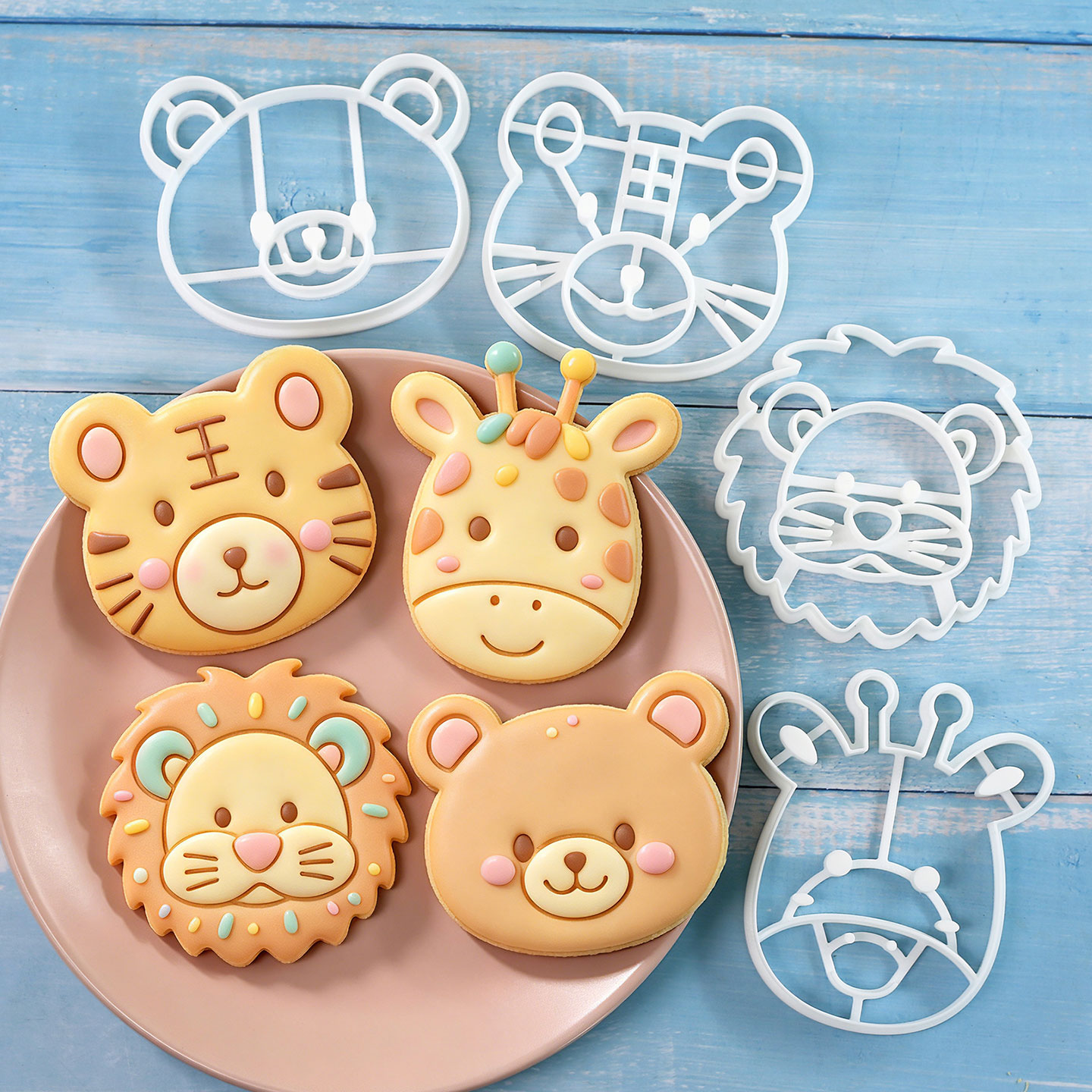 4 Pcs Animal Cookie Cutters Se - Baking Kitchen Set recension och pris