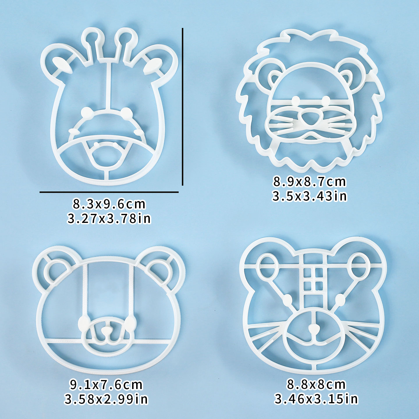 4 Pcs Animal Cookie Cutters Se - Baking Kitchen Set recension och pris