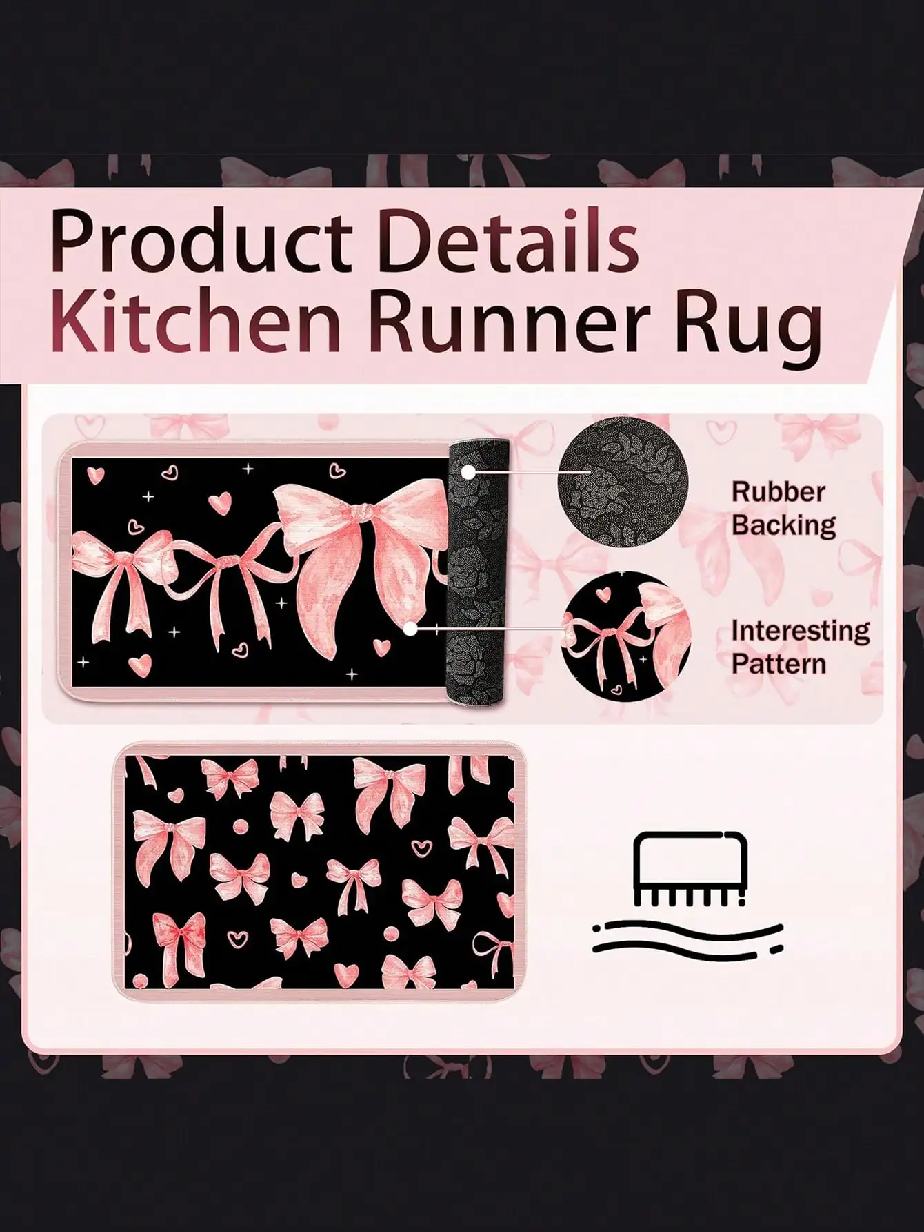 10PCS Pink Bow Kitchen Accesso - Baking Kitchen Set recension och pris