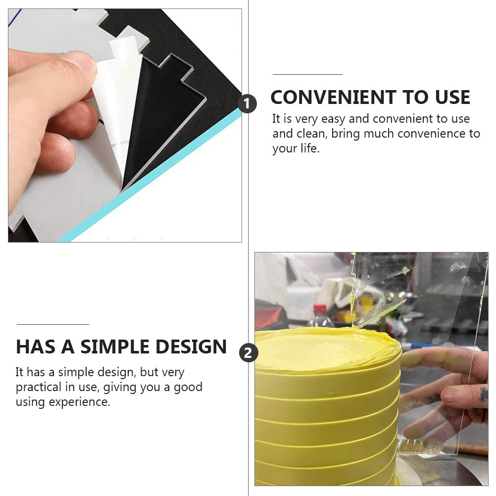 6Pcs Transparent Acrylic Cake  - Baking Kitchen Set recension och pris