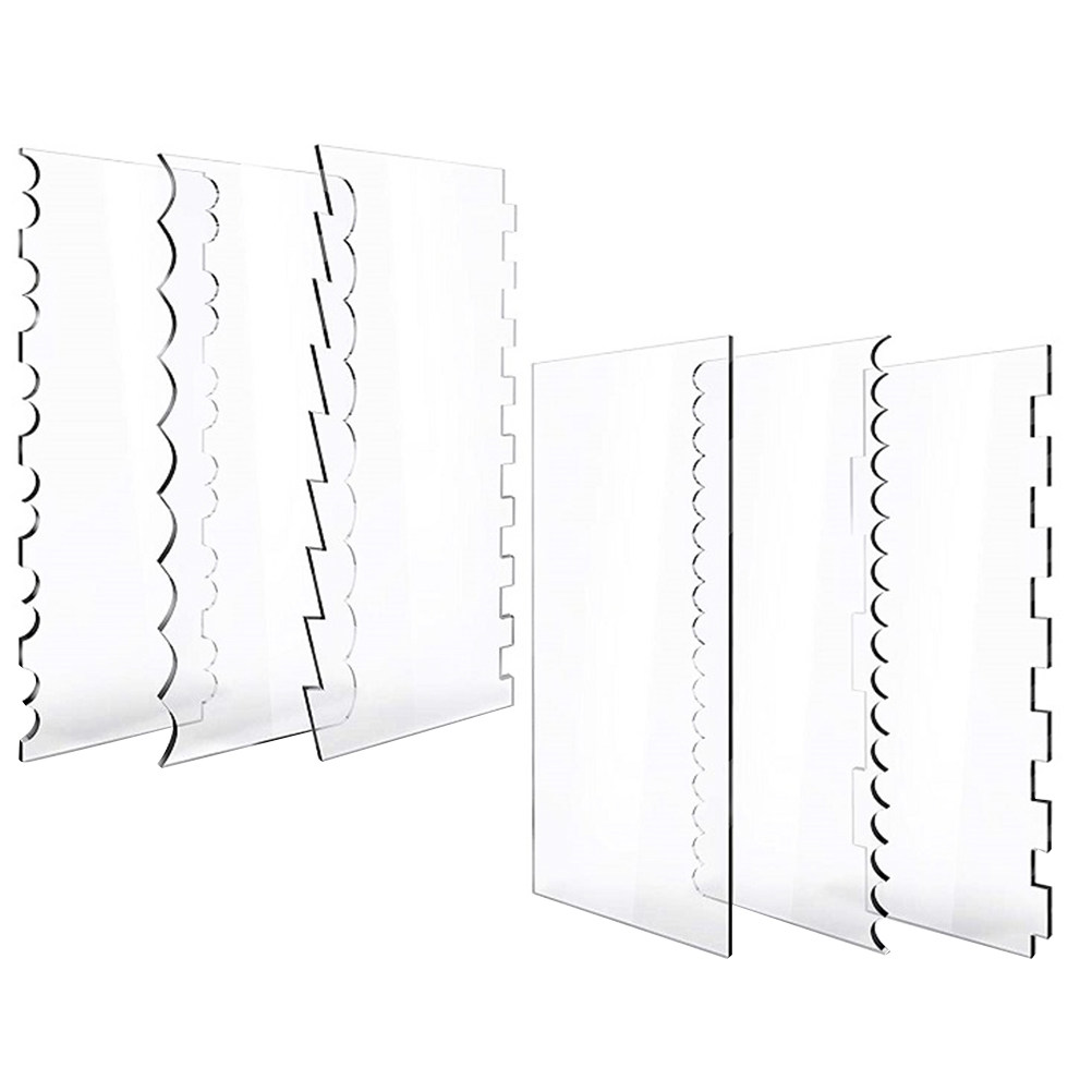 6Pcs Transparent Acrylic Cake  - Baking Kitchen Set recension och pris