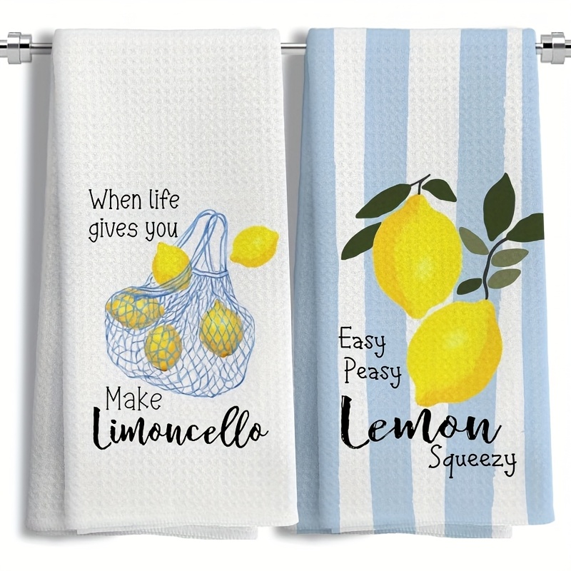 2Pcs, Lemon Mesh Kitchen Towel - Baking Kitchen Set recension och pris