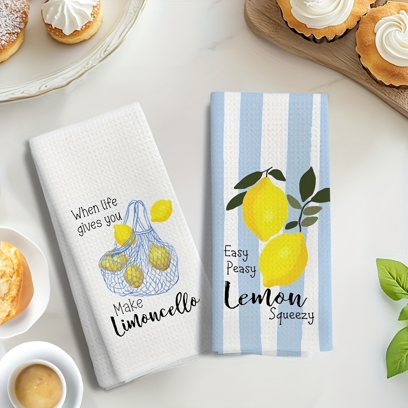2Pcs, Lemon Mesh Kitchen Towel - Baking Kitchen Set recension och pris