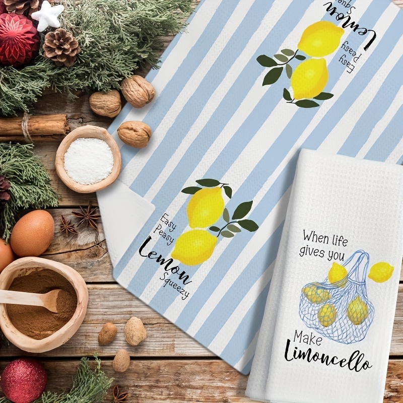 2Pcs, Lemon Mesh Kitchen Towel - Baking Kitchen Set recension och pris