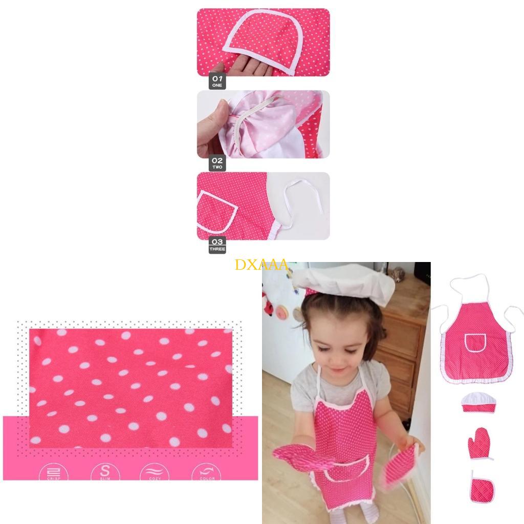 DXAA Child Cooking Apron Chef' - Kitchen Kids Baking Set recension och pris