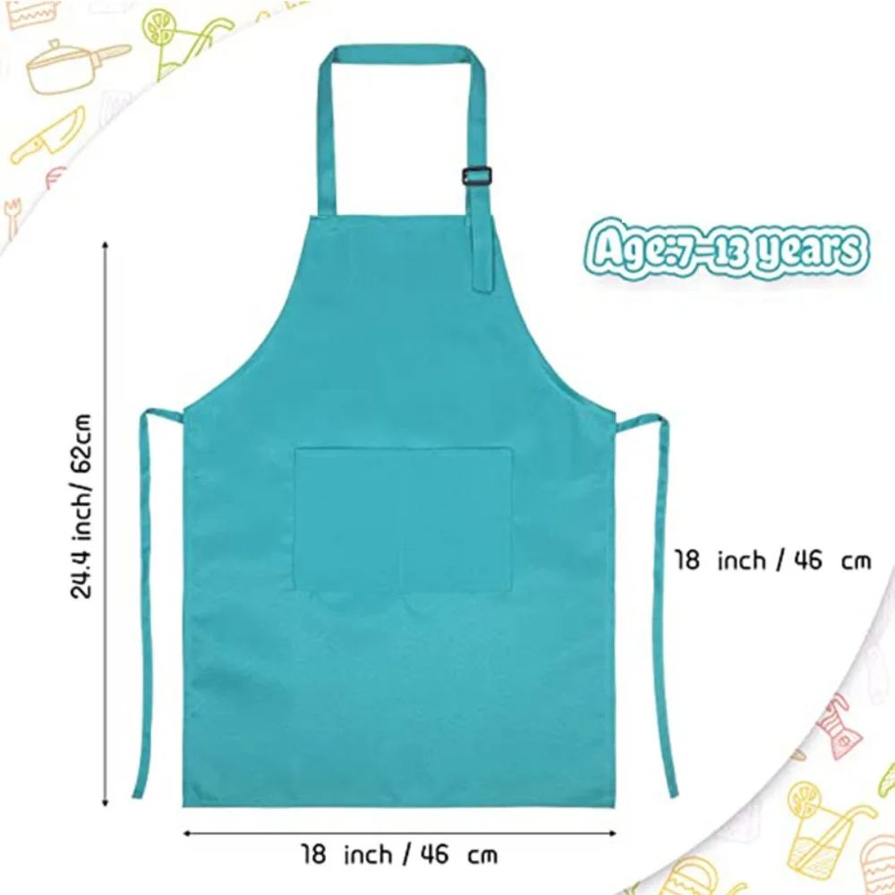 Children Chef Apron Front Pock - Kitchen Kids Baking Set recension och pris