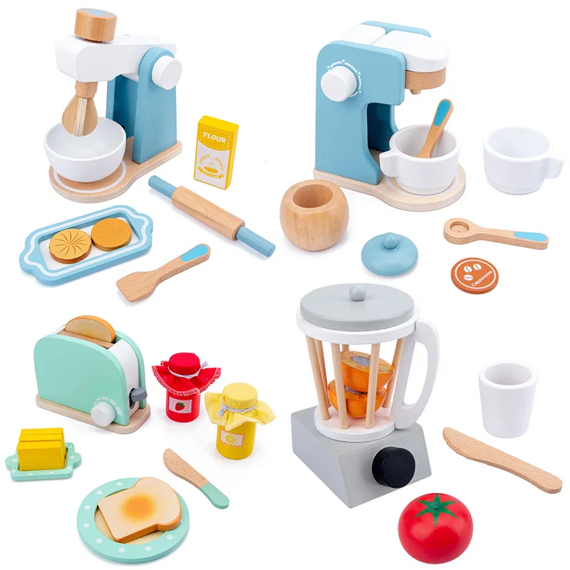 Wooden Pretend Kitchen Playset - Kitchen Kids Baking Set recension och pris