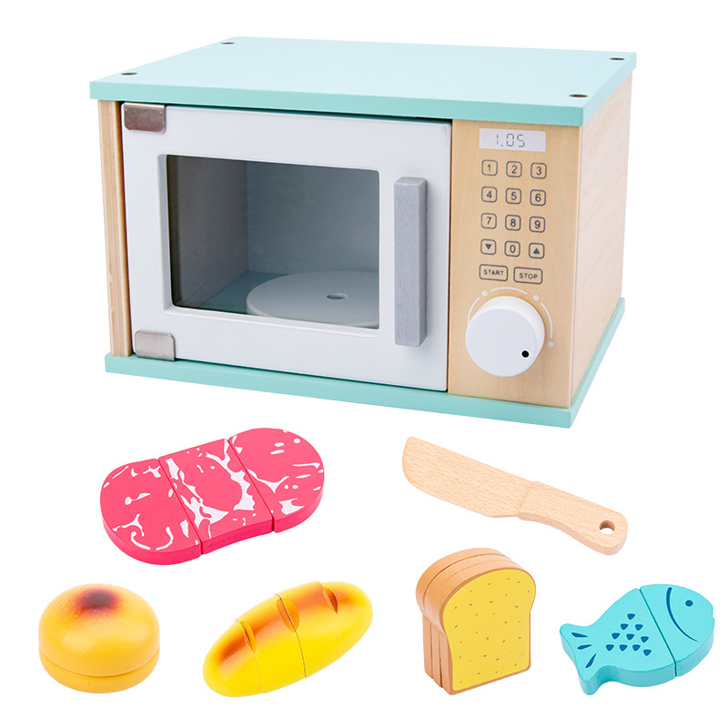 Wooden Pretend Kitchen Playset - Kitchen Kids Baking Set recension och pris