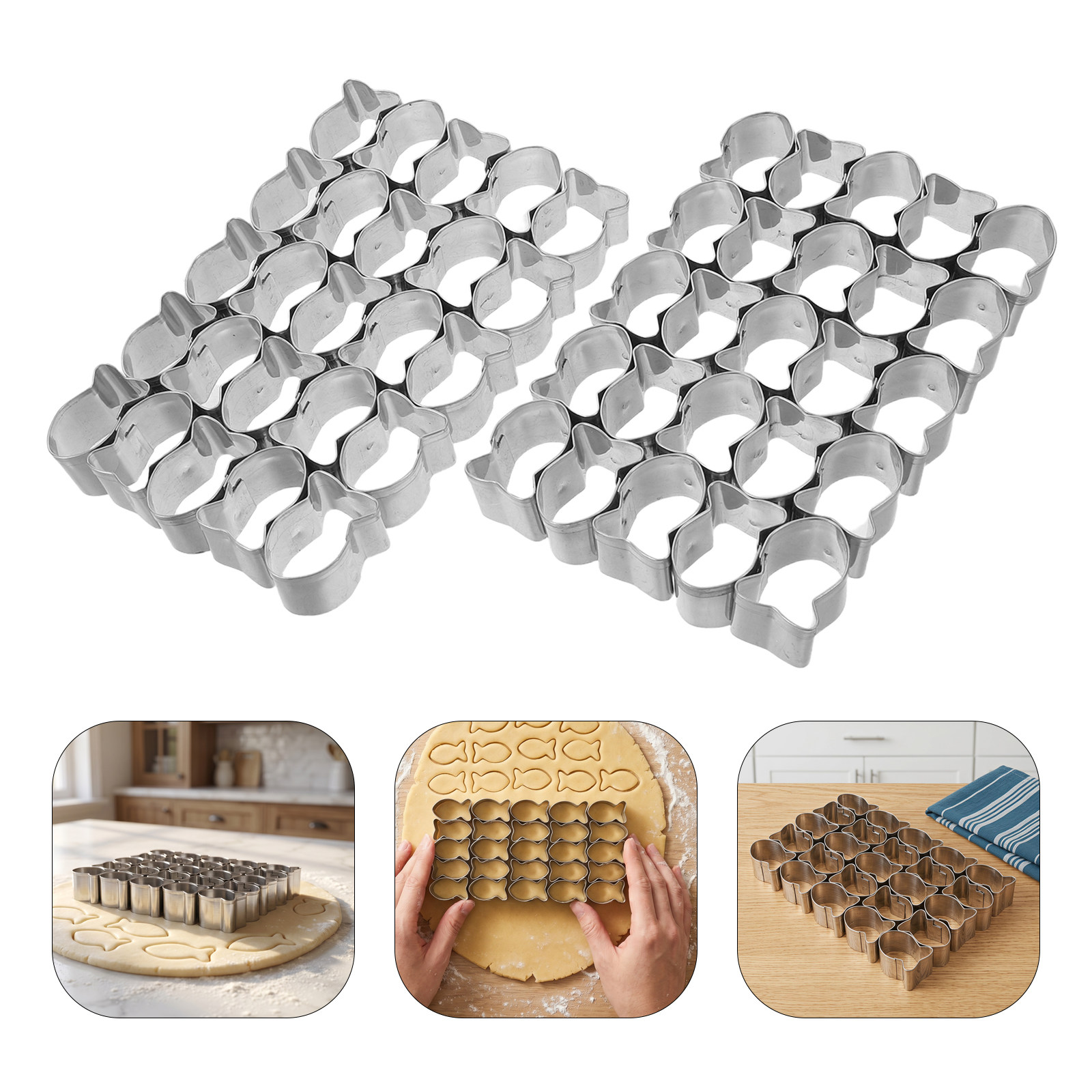 2Pcs Fish Shaped Cookie Cutter - Baking Kitchen Set recension och pris