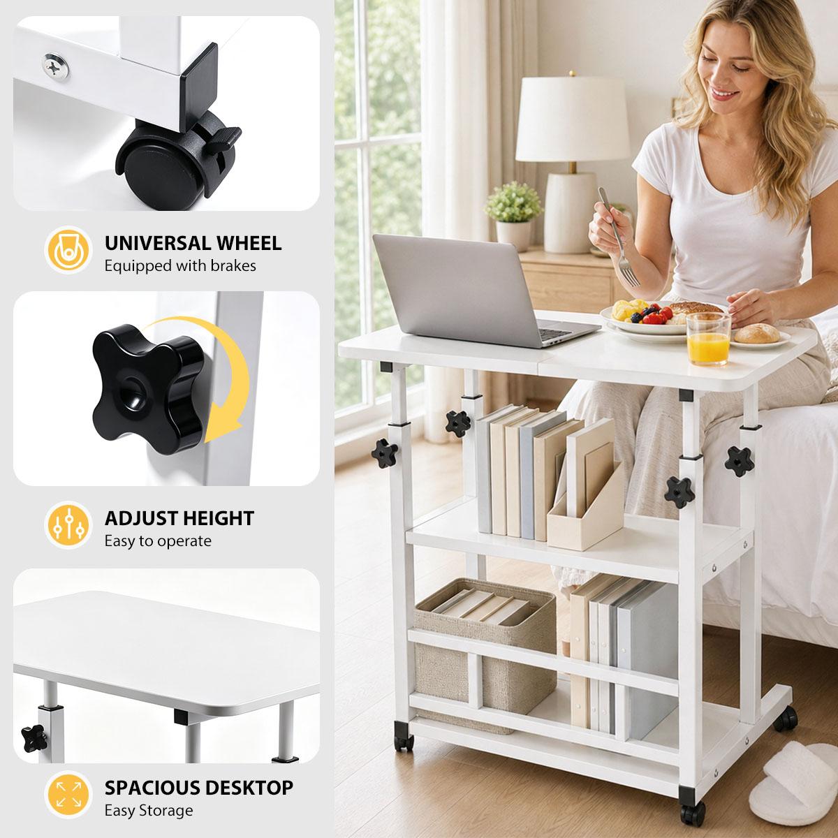 3-Tier Adjustable Height Rolli - Kitchen Baking Cart recension och pris