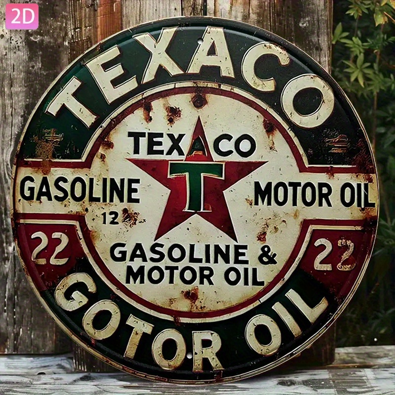 Vintage Texaco Oil Metal Sign— - Kitchen Uncle recension och pris