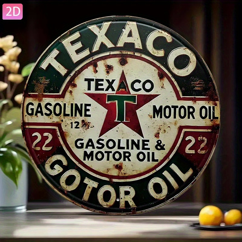Vintage Texaco Oil Metal Sign— - Kitchen Uncle recension och pris