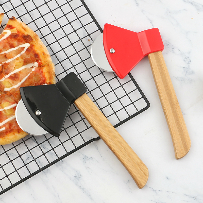 Wooden Handle Axe Shape Pizza  - Kitchen Roller Baking recension och pris