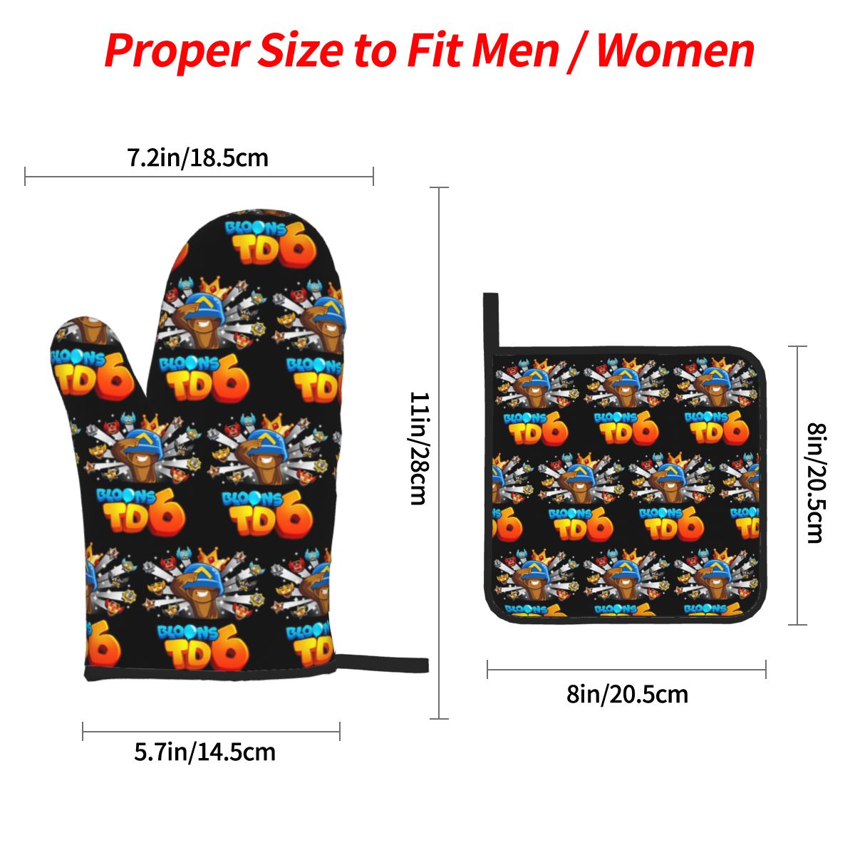 Bloons Td 6 For Kids Oven Mitt - Kitchen Kids Baking Set recension och pris